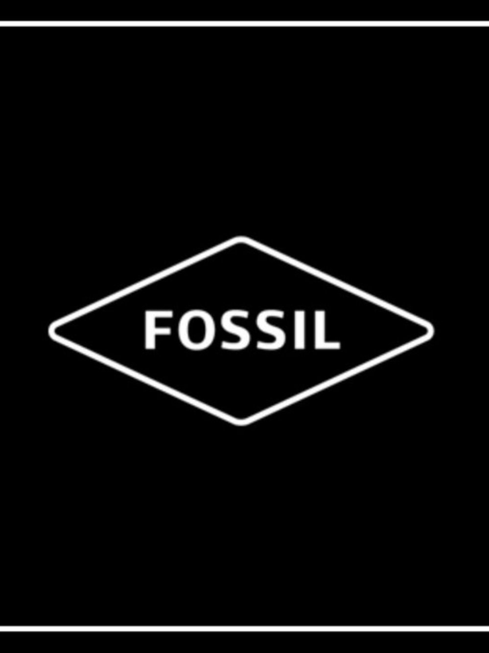 Fossil Black Phone Case with White Logo Accent